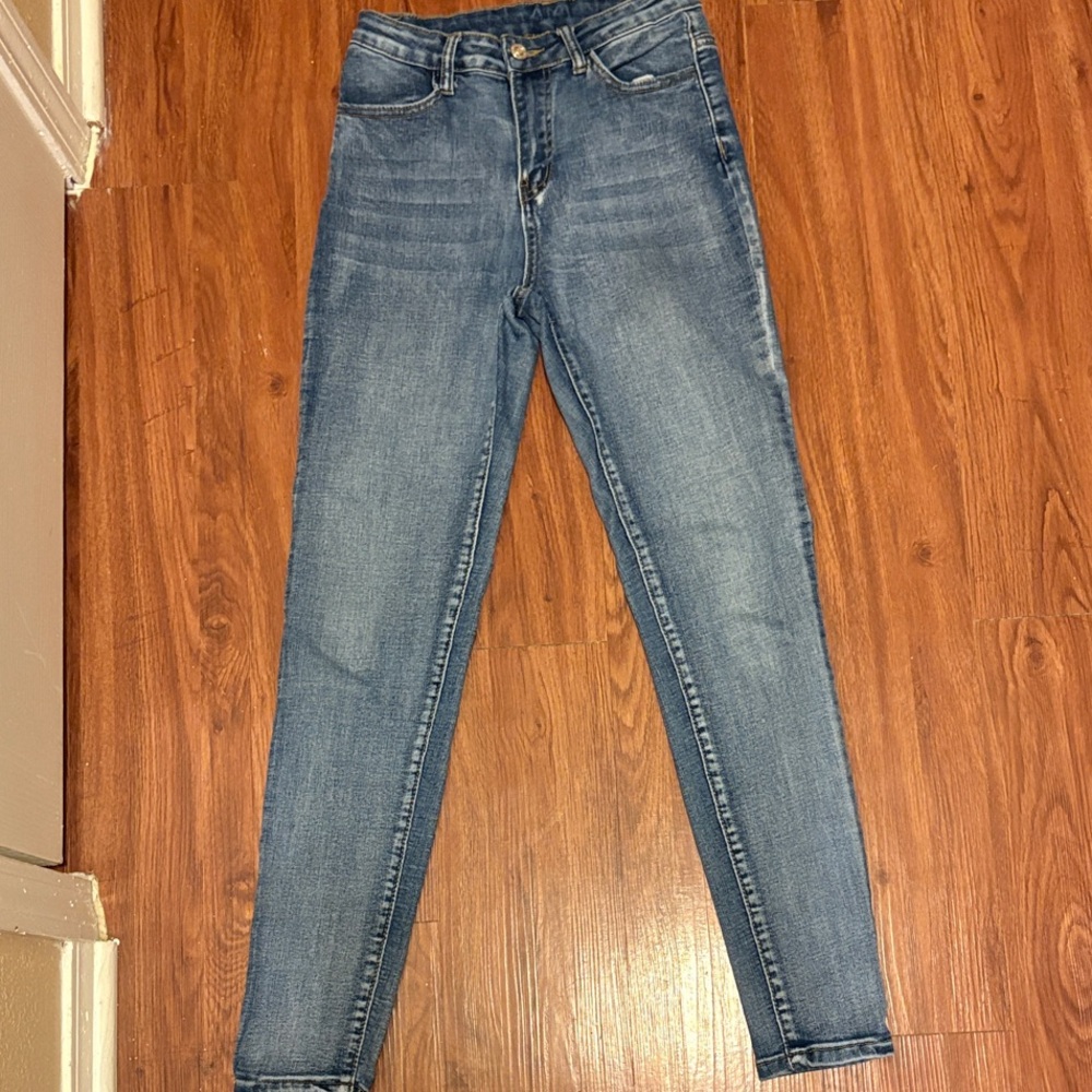 SHEIN Light Blue Skinny Jeans